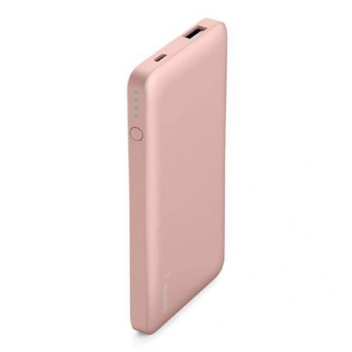Bateria Portátil para IPhone, IPad, IPod e Apple Watch, Rose Gold, 5000 MAh, Belkin - F7U019BTC00