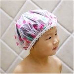 Bebês Crianças Cap Duche impermeável ajustável Elastic Bath Hat