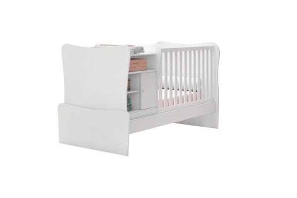 Berço Cama PU Amore Branco - Qmovi