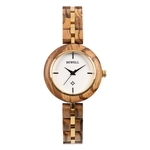 BeWell Senhora à moda de madeira relógio de quartzo Madeira Aço Watchband relógio de pulso à prova d'água