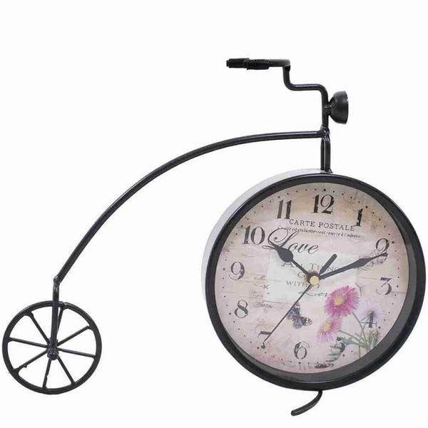 Bicicleta Preto Relógio 30cm - Infinity Presentes