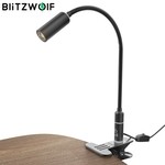 BlitzWolf Table Light Touch 2.8W Interruptor On / Off Clip-on Flexível Lâmpada de mesa Sensor de toque Lâmpada de leitura regulável AC100-240V