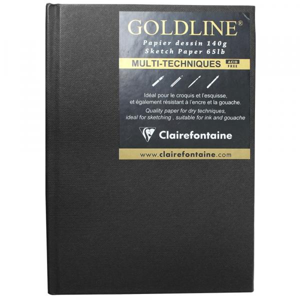 Bloco Sketchbook Goldline A6 Clairefontaine Retrato