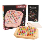 Madeira numerais arábicos Sudoku ensino de matemática Contando Board Toy Placa