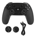 Bluetooth gamepad, dual feedback, perfect arcade and action games, black ABS wireless controller 3 in 1 Bluetooth gamepad with NFC detection function