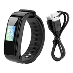 Bluetooth relógio inteligente IY3 Chamando exibição frequência cardíaca e pressão arterial monitor preto