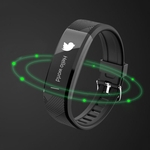 Bluetooth Smart Band Monitor De Frequência Cardíaca Pulseira Pulseira Rastreador Pedômetro