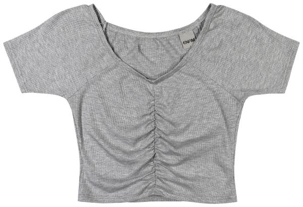 Blusa Feminina Enfim Cropped Decote Redondo