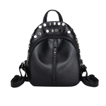 Mulher à moda Mochila, único rebite Backpack, Advanced PU Material e Zipper suave, Fashion Style, fácil de combinar, estudantes Meninas Mulheres Backpack