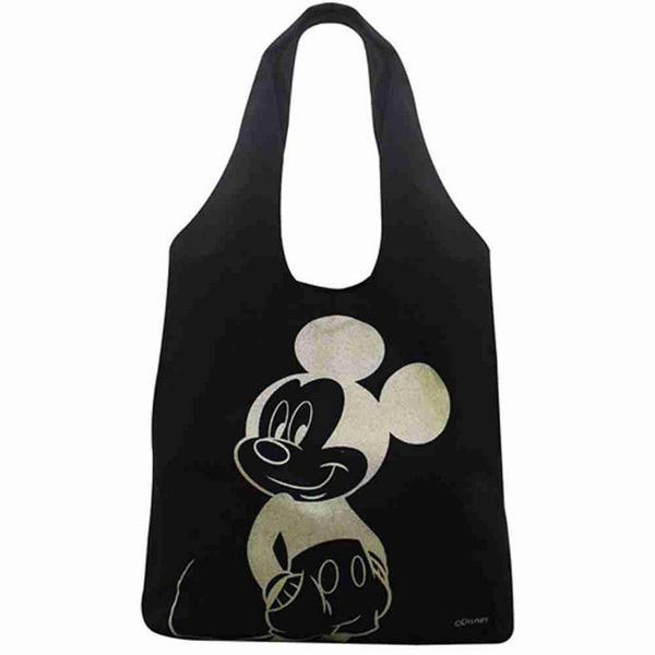 Bolsa Preta Estampa Mickey 60X34X38cm - Disney