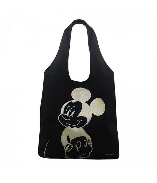 Bolsa Preta Estampa Mickey 60X34X38cm - Disney