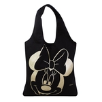 Bolsa Preta Estampa Minnie 60X34X38cm - Disney