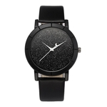 Bonito moda mulheres relógios Quartz precisa sincronismo das senhoras Faux Leather flash Sky estrelas Lua relógio de pulso Needle