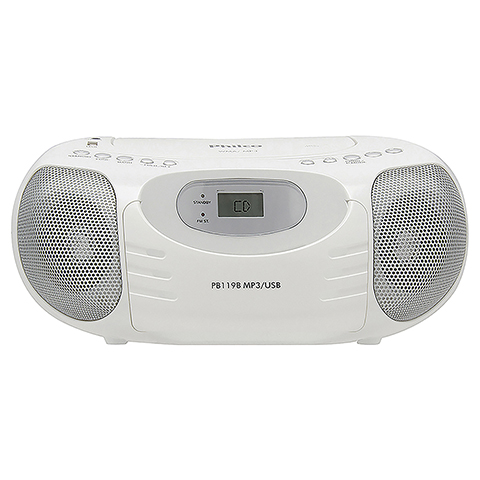 Boombox PB119 Branco Reproduz MP3/ WMA Philco - Bivolt