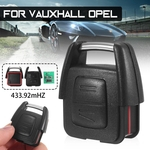 433.92MHz 2 botões Shell de controle remoto com placa de circuito para Vauxhall Opel