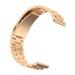 Bracelete de pulseira de aço inoxidável de 20 mm Pulseira universal Unisex Rosa de ouro