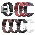 Bracelete De Pulseira De Relógio De Couro Genuíno De Substituição Para Fitbit Versa Lite / Versa / Blaze