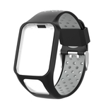 Bracelete De Relógio De Silicone De Duas Cores Para TomTom Spark 3 Cardio Music Runner 2 Series