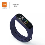 Bracelete de silicone para pulseira inteligente Mi band 3 / 4 Xiaomi, Azul