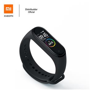 Bracelete de Silicone para Pulseira Mi Band 3 / 4 Xiaomi Preto