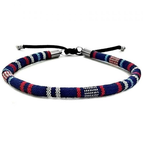 Bracelete Feminino Pulseira de Couro Azul - Gafeno Acessórios