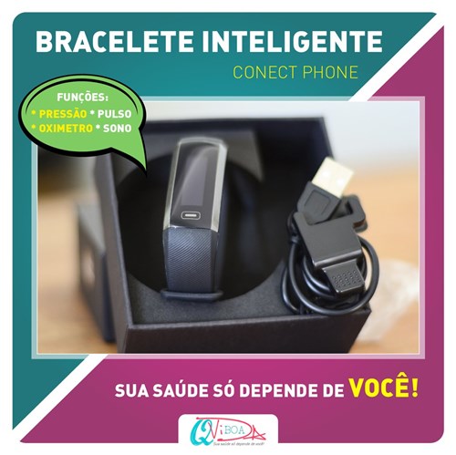 Bracelete Inteligente - Smart (Bracelete + Carregador + Manual)