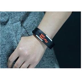 Bracelete Relógio Masculino Fem Digital Led Promoção - Preto