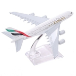 Brand new Airbus380 Emirates Airlines A380 Aircraft Aeroplan 16 centímetros Diecast modelo Emirados Árabes Unidos A380 alta Simulação