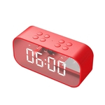 Bt501 Reloj Despertador Led altavoz inalámbrico mini espejo con pantalla Tarjeta Regalo reloj