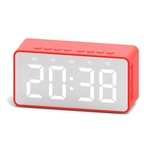 Bt506 Reloj Despertador Led altavoz inalámbrico mini espejo con pantalla Tarjeta Regalo reloj