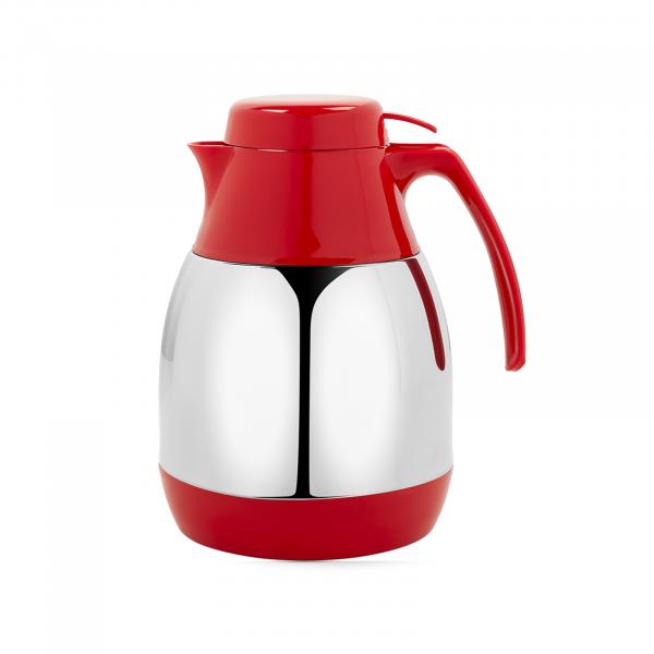 Bule Térmico Inox com Gatilho 700 Ml Vermelho - Brinox