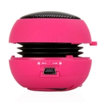 Burger Estilo Hamburger Mini Coluna Speaker Stereo Box Som alto-falante de áudio Music Player MP3 para Celulares Tablet Computer 3,5 milímetros de áudio plug Redbey