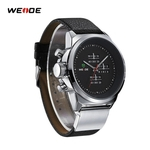 Business Watch Water Resistent Qualitied Silver Dial Watch moda para homens