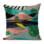 BZ108 Altra-Soft almofada de linho Printed Pillow escritório fronha fronha