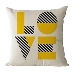 BZ119 Altra-Soft almofada de linho Printed Pillow escritório fronha fronha