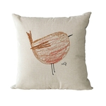 BZ128 Altra-Soft almofada de linho Printed Pillow escritório fronha fronha