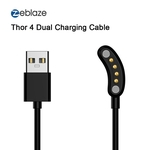 Cabo do relógio da transmissão de dados do cabo de carregamento de 65cm para o telefone duplo do relógio de Zeblaze THOR 4