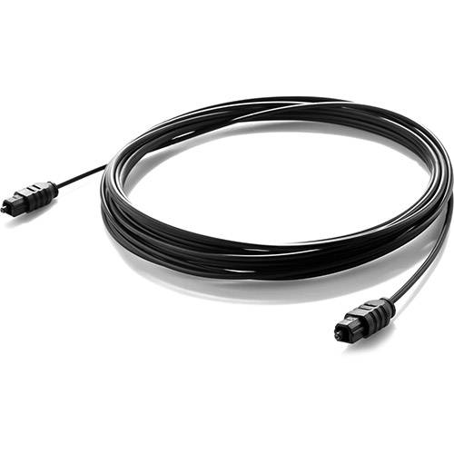 Cabo Fibra Ótica 1+1 Toslink - Preto 5m - MD9 Info