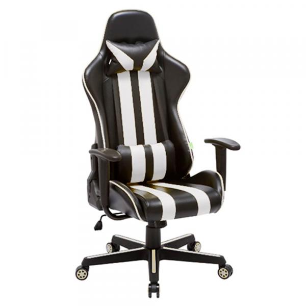 Cadeira Gamer CAMPER Preto e Branco - Bela