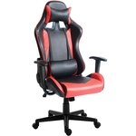 Cadeira Gamer Office Giratória com Elevação a Gás Pro Preto Vermelho - Lyam Decor