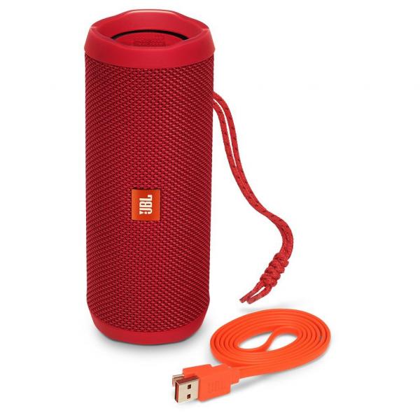 Caixa de Som Bluetooth Jbl Flip 4 (16w) Vermelho