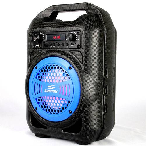 Caixa de Som Bluetooth Sumay Gallon Ultra Portátil 30w Rms Azul