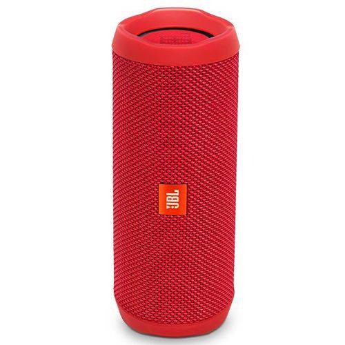 Caixa de Som Flip Modelo 4 16W com Bluetooth/Auxiliar Bateria 3000 MAh - Vermelho