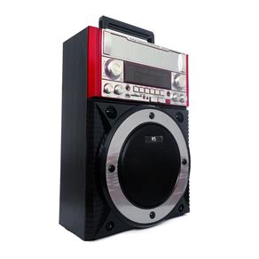Caixa de Som Portátil com Rádio Am/Fm/Sw Microfone e Leitor de Usb, Sd e 35W Aux Max-72Rur
