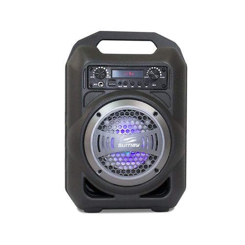 Caixa de Som Portátil Sumay Gallon Music SM-CSP1302 Bluetooth Cinza