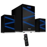 Caixa Home Satellite As-637bl 49w Sistema 2.1 com Bluetooth-USB-sd Bivolt - Pret