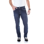 Calça Jeans Slim Estonada 5 Bolsos