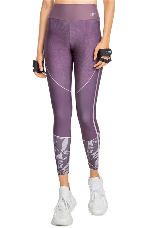 CalÃ§a Legging Neo Native - Native - LIVE! - Roxo - Feminino - Dafiti