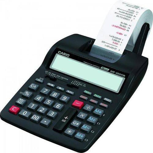 Calculadora com Bobina 12 Digitos 2 LIN/SEG HR100TM Casio