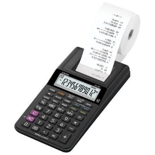 Calculadora com Bobina, Acompanha a Fonte de Alimentação Hr-8rc-bk-b-dc Display 2.0 Preta